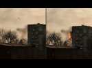 MRLS rocket falls on residential building in Bakhmut area