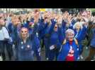 The 'Rosies' join the march in Paris against pension reform