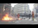 Demonstration in Paris: Clashes and damage between Opera and Grands Boulevards