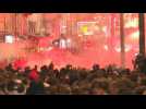 French police use tear gas against pension reform protesters in Paris