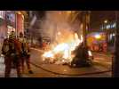 French pension reform: firefighters put out flames after clashes in Paris