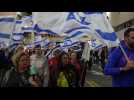 Protesters march in Tel Aviv for 11th week against judicial reforms