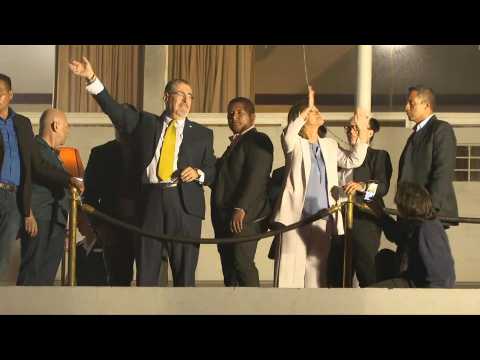 Guatemala's president-elect Arevalo celebrates victory