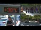 Tourists and locals in Madrid as Spain suffers from sweltering heatwave