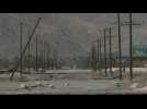 Flooding from Tropical Storm Hilary leaves damage near Palm Springs, California