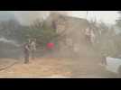 Images of deadly wildfires spreading in Greece