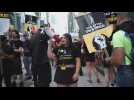 New York: SAG-AFTRA, Writers Guild strike outside Amazon/HBO offices