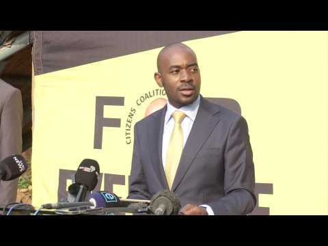 Zimbabwe opposition chief claims victory after contesting election results