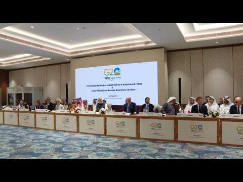 Leaders gather to launch India-Mid East-EU trade plan