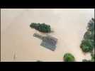 Brazil: Brigades rescue family from flooded house after heavy rains