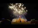Burning Man effigy burns at drenched party in US desert