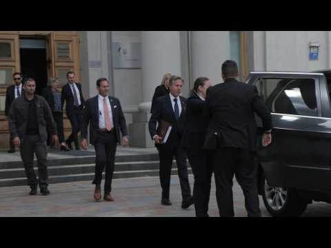 US Secretary of State Blinken in Kyiv on surprise visit