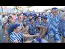 Fans arrive at the Stade de France ahead of Rugby World Cup opening match