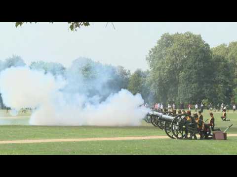 Gun salute marks King Charles III accession to British crown