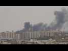 Smoke billows, gunshots ring out as fighting rages in Khartoum