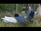 Photos: Wreckage of presumed Prigozhin plane crash in Russia