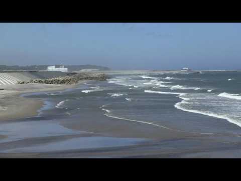 View near Fukushima nuclear plant as Japan begins release of treated wastewater