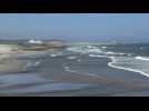 View near Fukushima nuclear plant as Japan begins release of treated wastewater