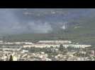 Firefighters battle blaze on Mount Parnitha near Athens