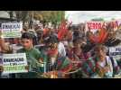 Indigenous people rally as Brazil high court resumes key lands case
