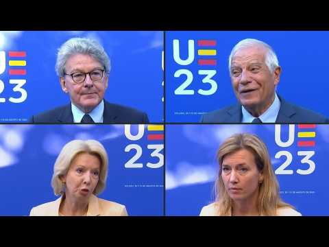 EU defence and foreign affairs ministers arrive at Toledo meeting