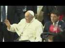 Pope Francis arrives for final mass of Mongolia trip