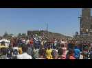 Syrian protesters in Daraa province demand regime overthrow