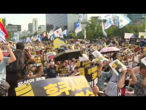 South Koreans rally against Fukushima water release