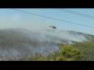 Firefighting helicopters continue battling deadly wildfires on the outskirts of Athens