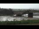Bridge collapses in central Greece after torrential rains