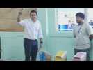 PanamA presidential candidate Carrizo casts his vote in the capital