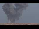 Smoke rises over Gaza's Rafah after strikes