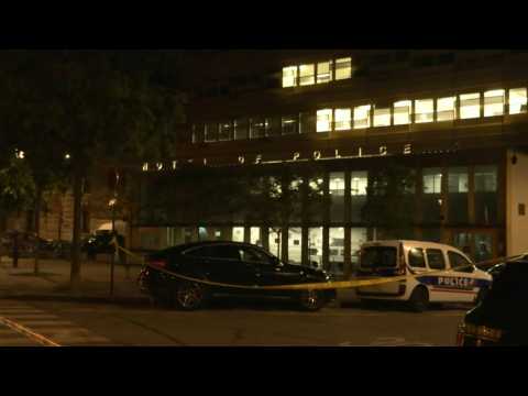 France: Exterior of Paris police station where man shot two officers