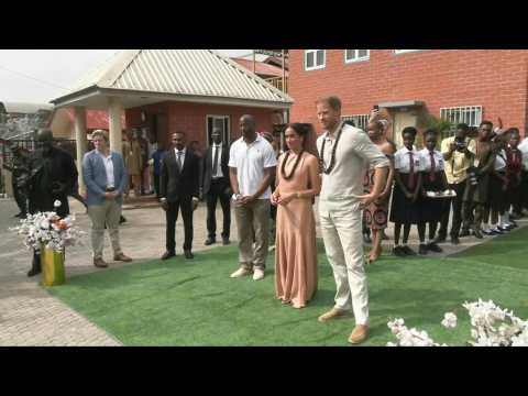 Prince Harry and Meghan arrive in Nigeria on unofficial visit