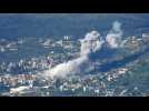 Smoke billows after Israeli strikes on south Lebanon