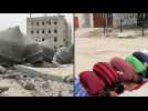 Rafah residents perform Friday prayers at site of destroyed mosque