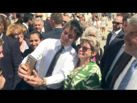 As Euro elections loom, French PM Attal meets public in La Rochelle