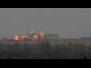 Fire and smoke billow in Rafah following Israeli strikes