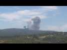 Smoke billows after Israeli strike on southern Lebanon