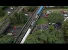 Aerial images after train crash in Argentina that left at least 30 injured