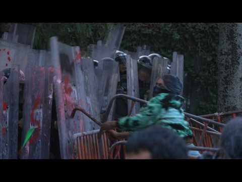 Clashes at pro-Palestinian protest near Israeli embassy in Mexico