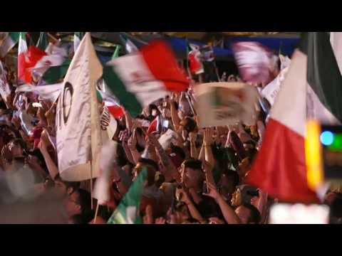 Victory celebration for Claudia Sheinbaum as Mexico's new president-elect