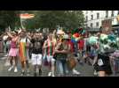 Start of the LGBTQ+ Pride March in Paris