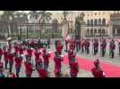 Peruvian President Dina Boluarte welcomes Ecuador counterpart Daniel Noboa