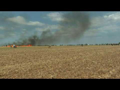 Anti-basin protests: Police crackdown ignites fire in Migné-Auxances