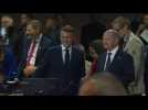 French President Emmanuel Macron arrives at NATO summit