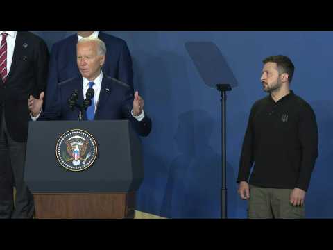 Biden introduces Zelensky as Putin at NATO ceremony, corrects himself