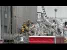 Emergency services at the scene of deadly Lausanne scaffolding collapse