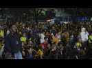 Colombia football fans cheer on team as Copa America final starts