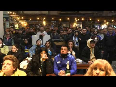 Argentina football fans cheer on team as Copa America final starts